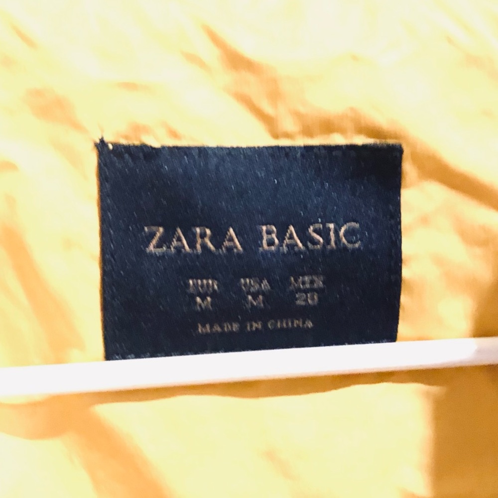 Zara Basic Utility Jacket - Yellow - image 4